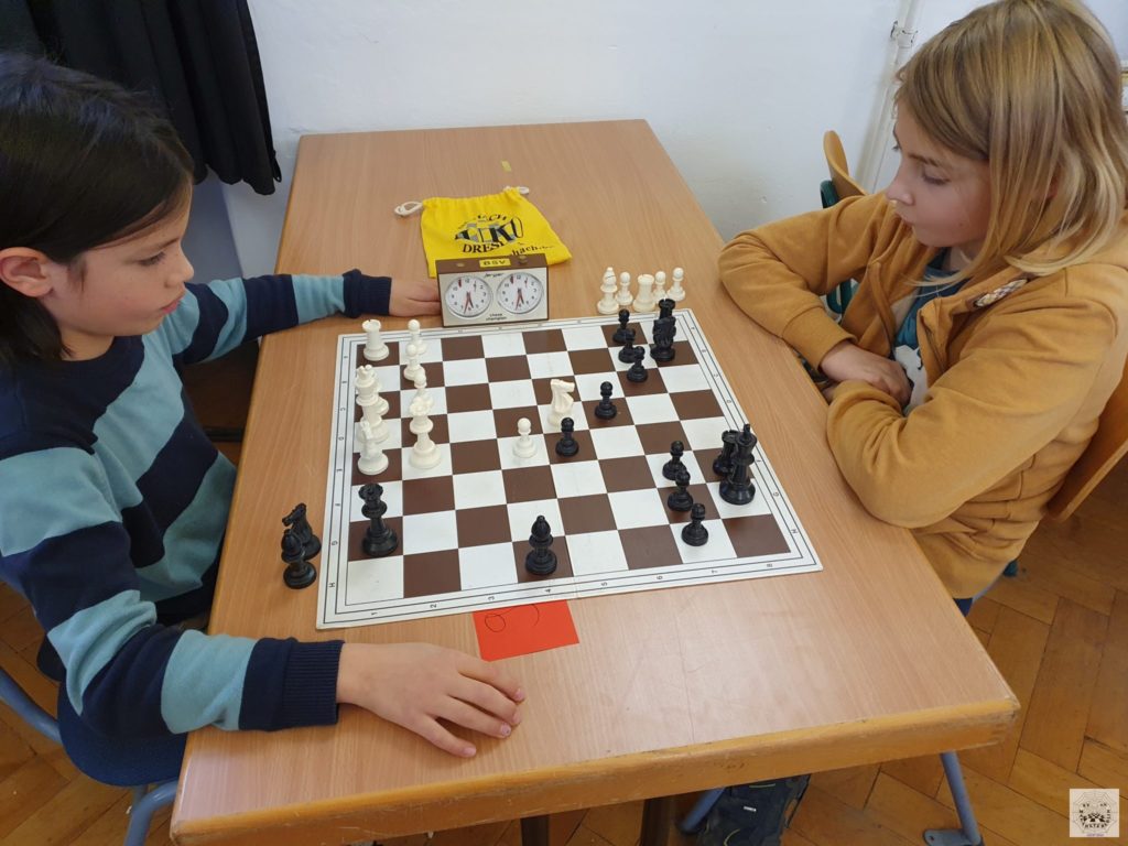 Jan beim KHO u10 mit schöner Angriffsstellung